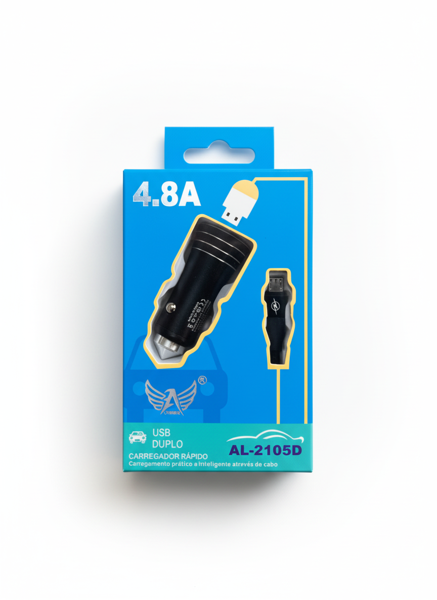 ALTOMEX – CARREGADOR – VEICULAR – V8 – AL2105D