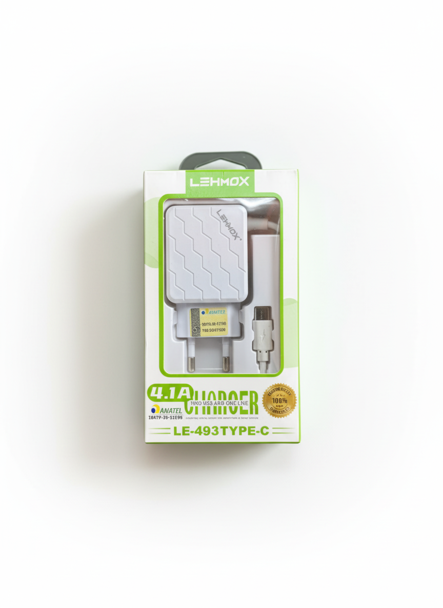 LEHMOX – CARREGADOR C – LE-493 TYPE-C