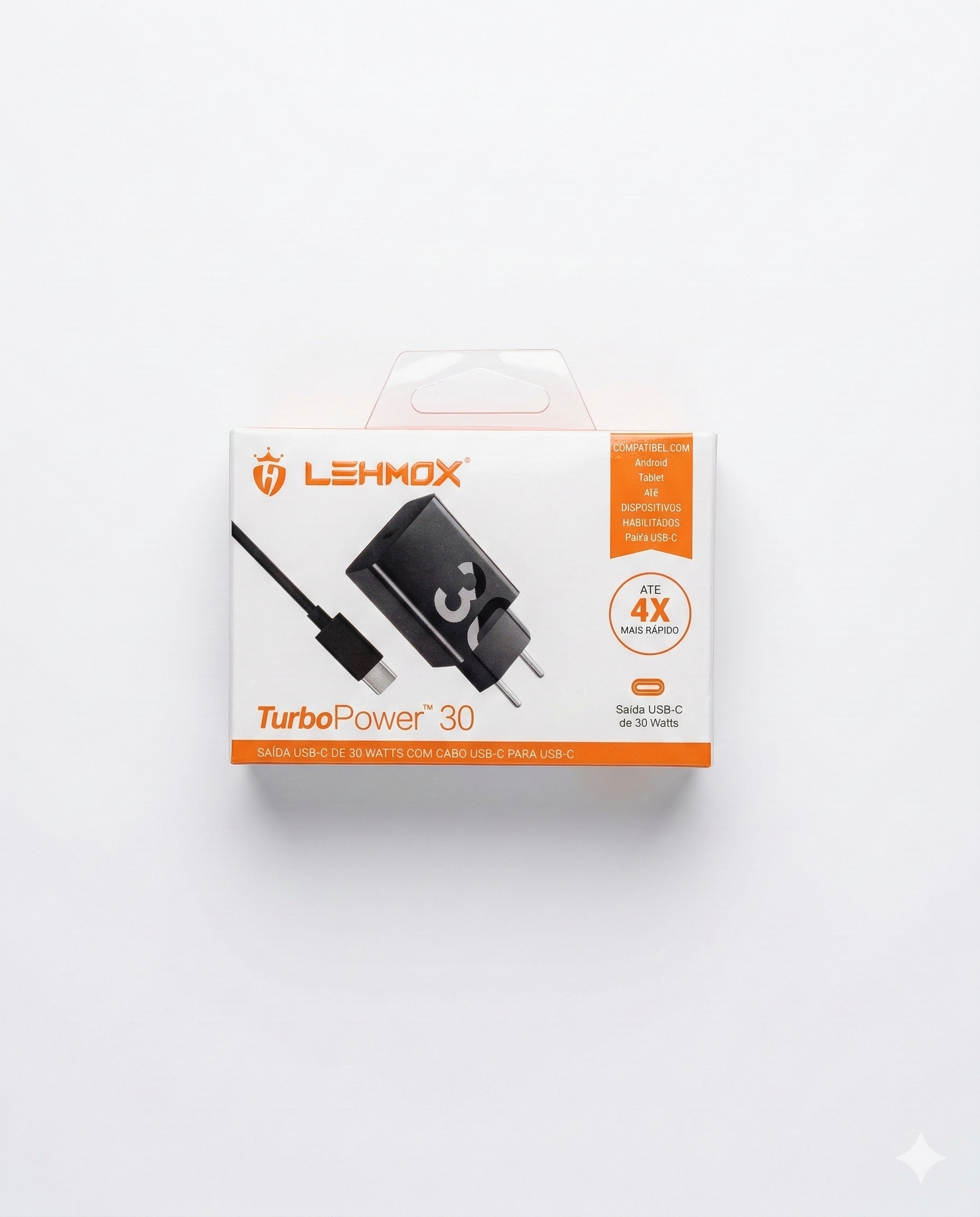 LEHMOX – CARREGADOR TURBO – LE-490 TYPE-C